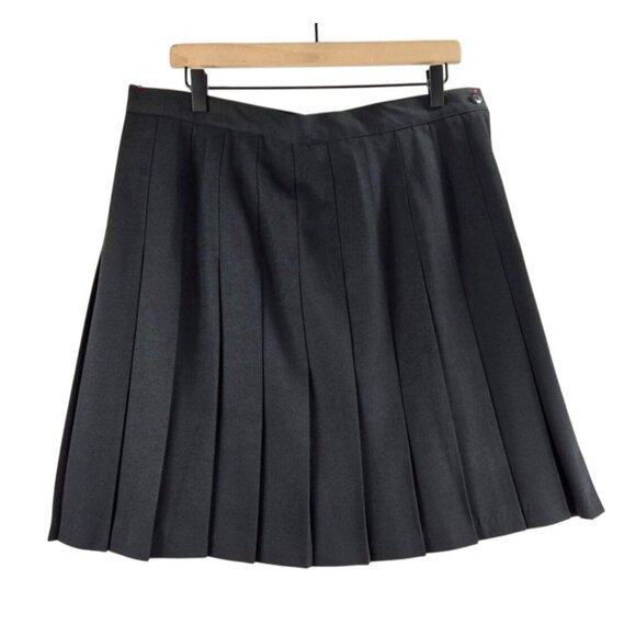 Requirements Dresses & Skirts - Vintage Black Pleated Mini Skirt by Requirements Sz 18 Preppy Career Wear USA
